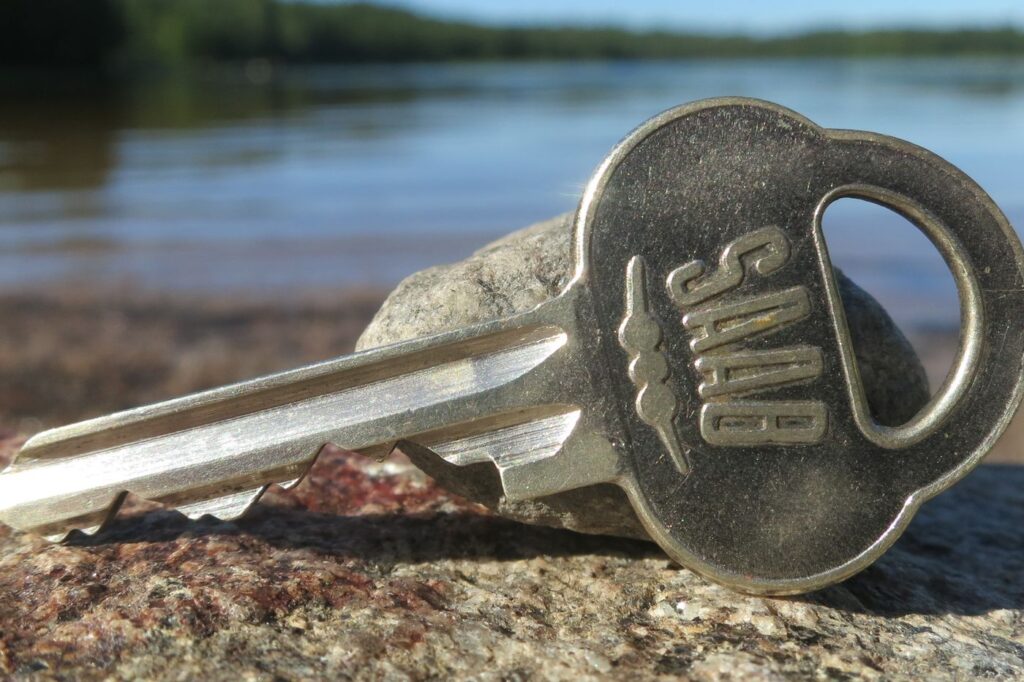 Close-up of a car key
